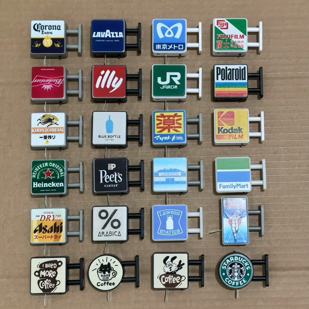 Popular~Illuminated refrigerator magnet mini light box can emit light led Light Sign711FamilyMart, L