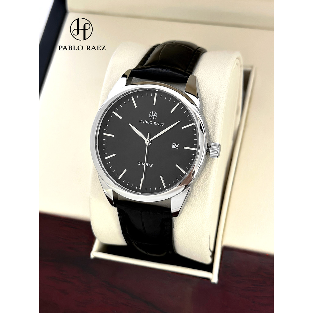 Đồng hồ nam PABLO RAEZ Kinh doanh đơn giản chống nước với lịch Đồng hồ thạch anh Thương mại điện tử
