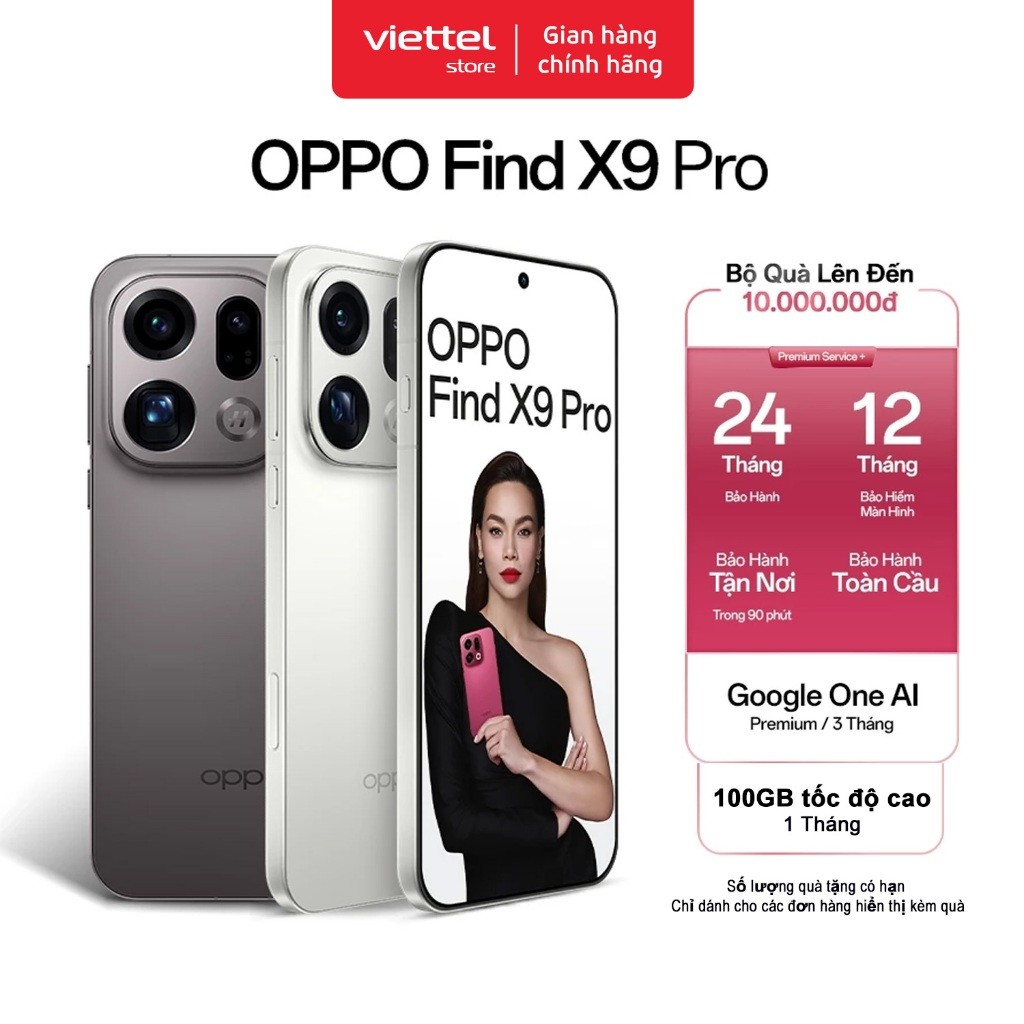 Điện thoại OPPO Find X9 Pro 16GB + 512GB | Màn Hình AMOLED 6.78" Sắc Nét | Camera Tele Hasselblad 200MP | Pin 7.500mAh | BigBuy360 - bigbuy360.vn