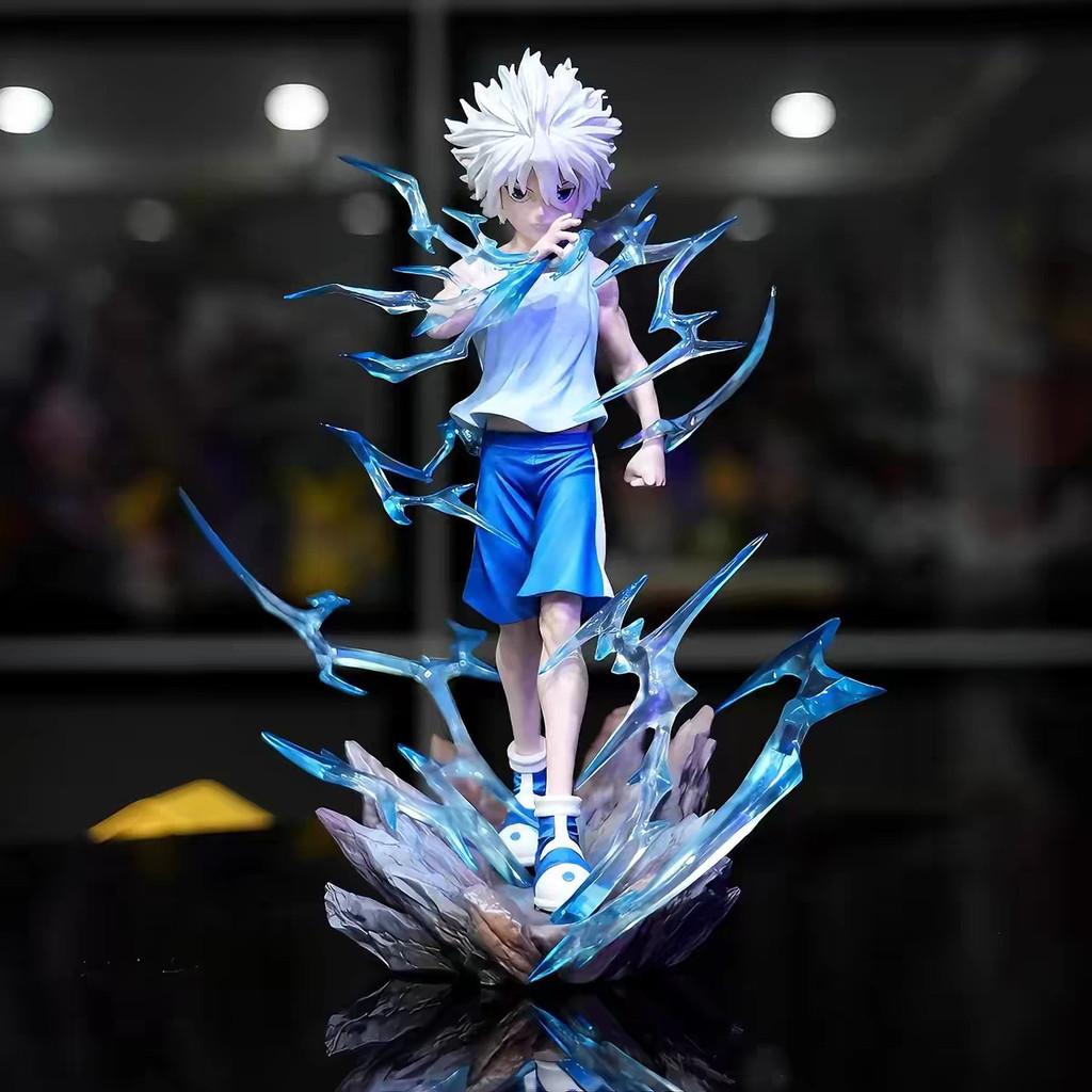 22cm Anime Nhật Bản Hunter x Hunter Hình Chiến Đấu PG Vị Trí Đứng Killua Zoldyck Bounty Hunter Tượng