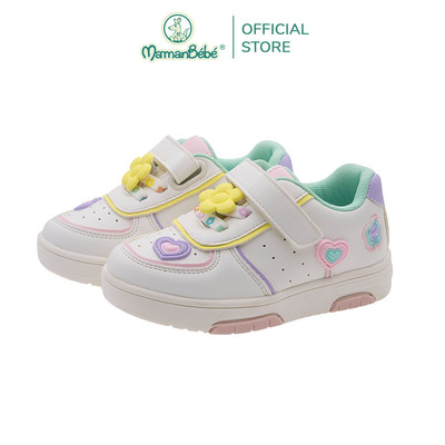 (MamanBébé chính hãng) Giày tập đi trẻ em Chicco Camala màu trắng đính hoa