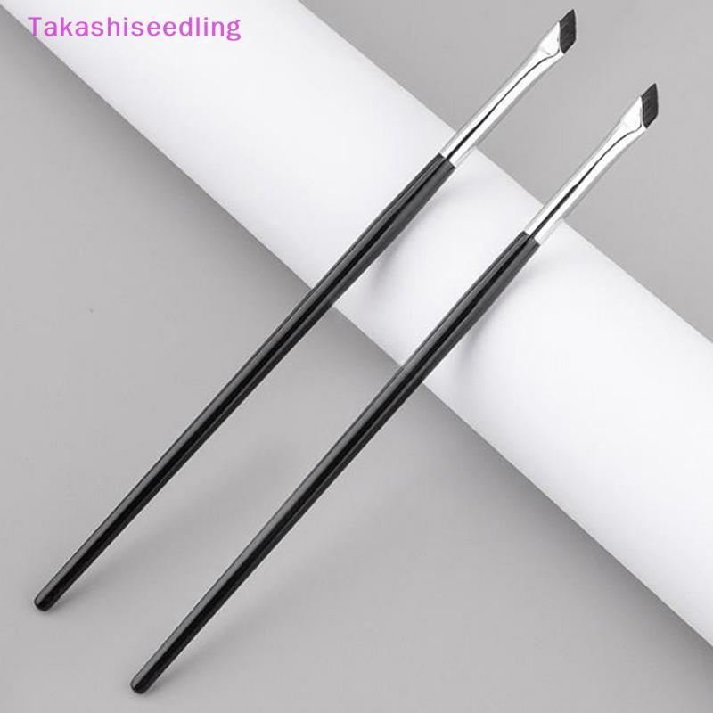 (Takashiseedling) Nâng cấp Blade Eyeliner Brush Ultra Thin Fine Angle Flat Eyebrow Brush Under Eyes 