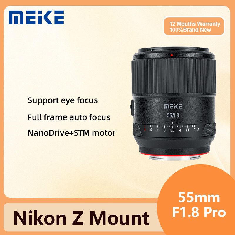 Meike 55mm f1.8 Pro Full Frame Auto Focus STM Ống kính khẩu độ lớn cho Nikon Z ZF Z8 Z5 II