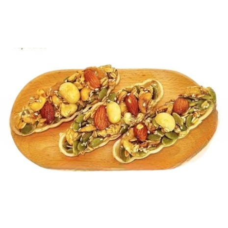 [Laifarm] Bánh thuyền mix hạt dinh dưỡng GO NUTS có macca không đường, ăn kiêng túi 250g