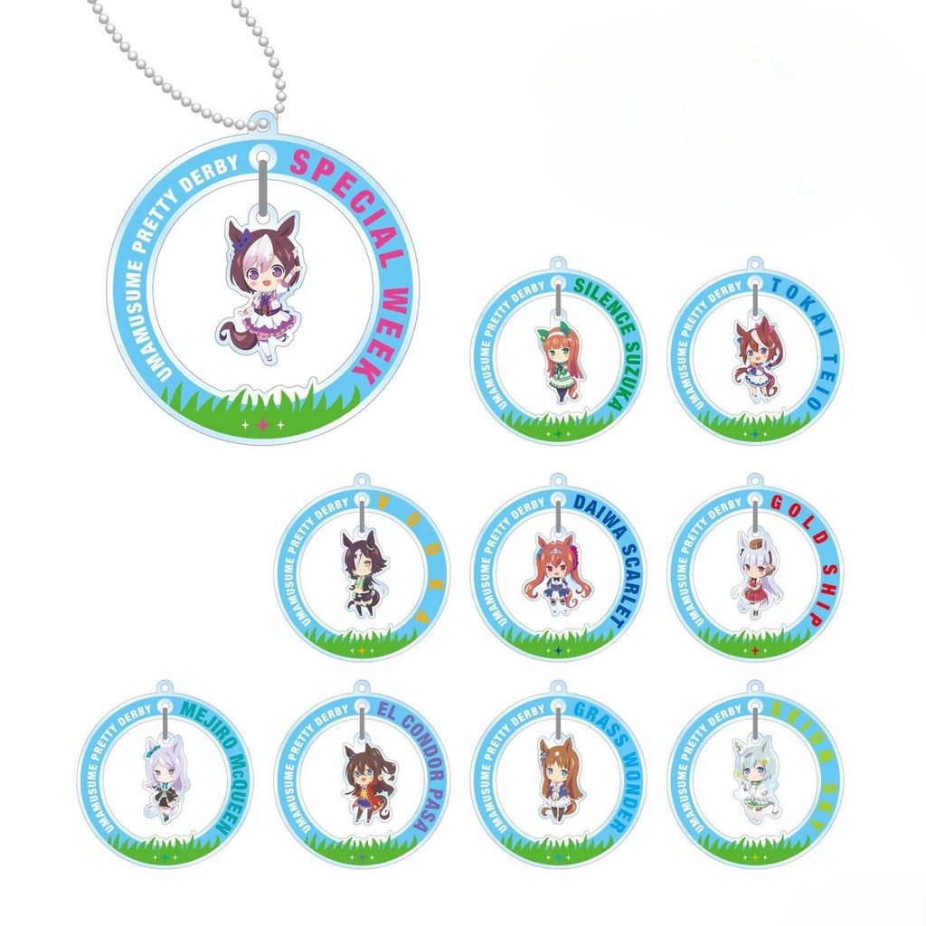 Móc khóa Anime Umamusume Pretty Derby Gold Ship Tokai Teio Special Week Silence Suzuka Mejiro McQuee