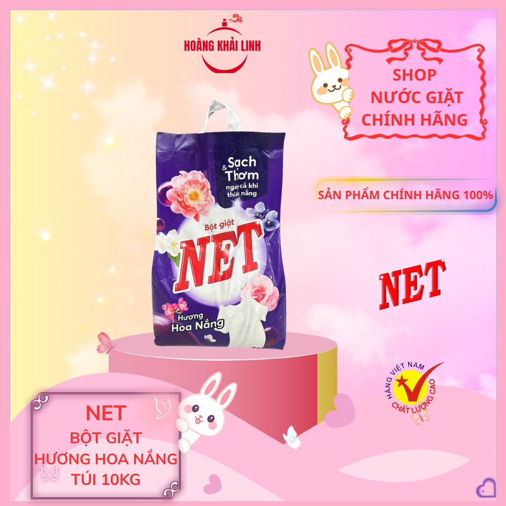 Bột Giặt Net Hương Hoa Nắng Túi 10Kg