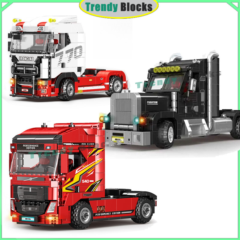 Dòng xe tải hạng nặng, Khối xây dựng, Xe tải Volvo, Xe tải Scania, Xe tải và Xe kéo Đồ chơi Quà tặng