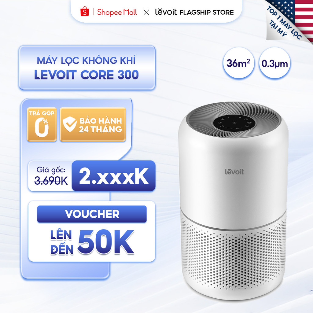 Máy Lọc Không Khí Levoit Core 300 36m2