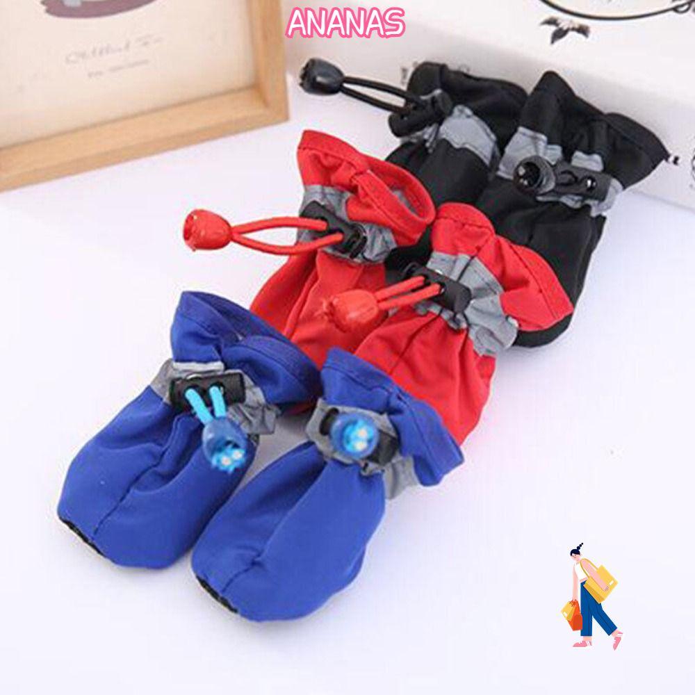 ANANAS 4 Giày Cho Chó Chống Trơn Trượt Tất Chó Con Giày Cho Thú Cưng