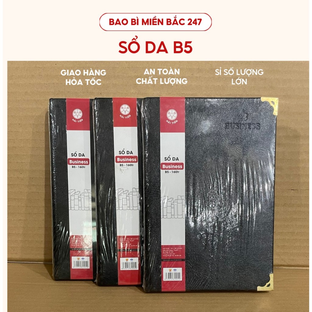 Sổ ghi chép bìa cứng bọc da Hải Tiến , Sổ Da B3-B5-B6-B7-B8