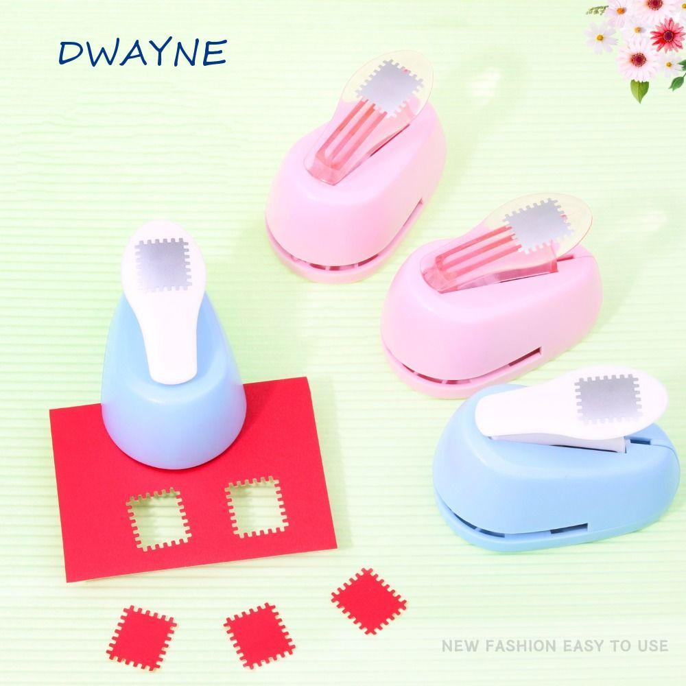 DWAYNE Stamp Border Punch, Stamp Shape Cut Craft Embossing Machine, Đồ dùng học tập Lỗ Puncher Punch