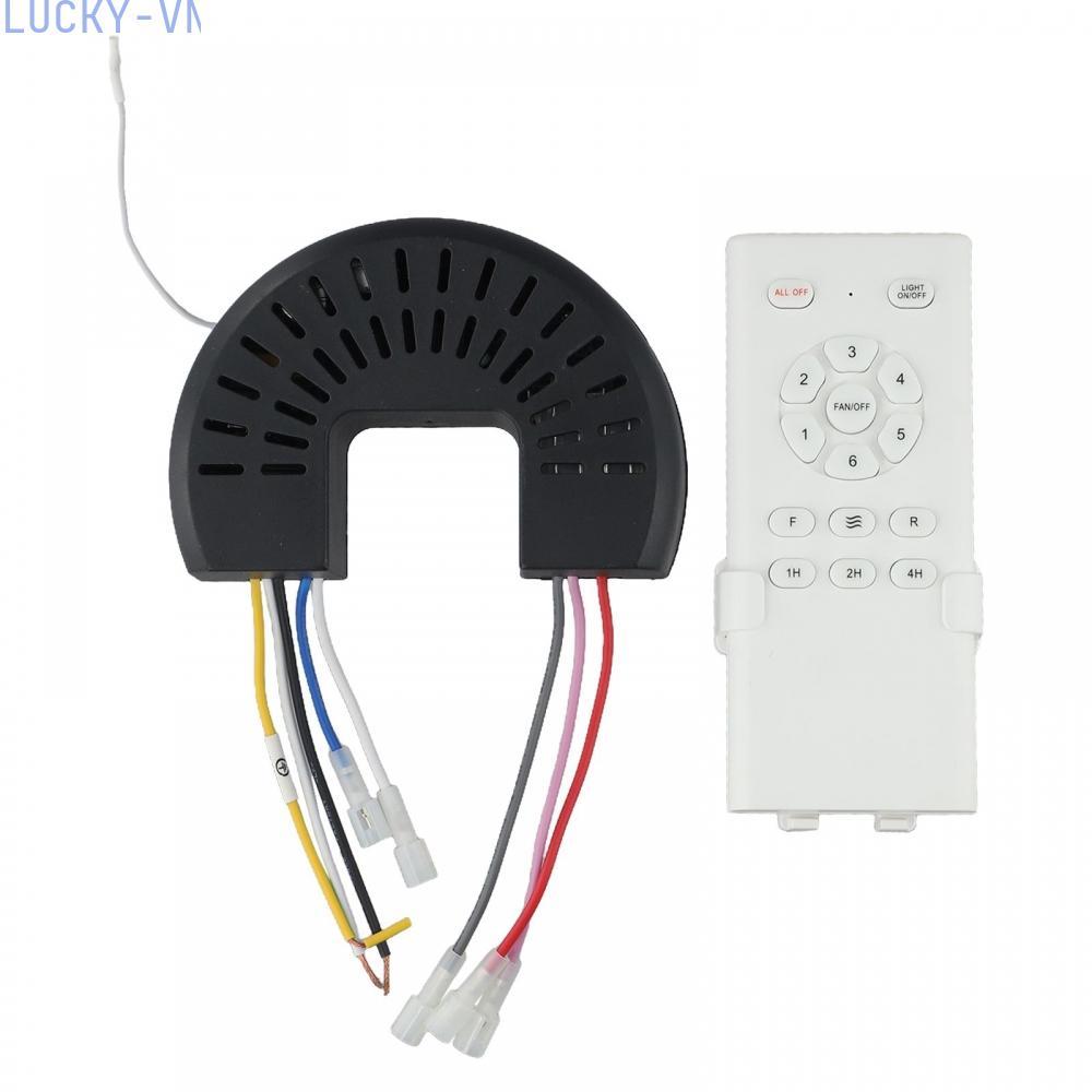 6-Speed Ceiling Fan Light PC Material Precise Speed Adjustment Home Ceiling Fan