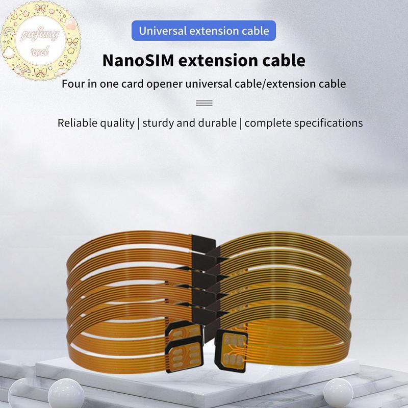 PURED Nano 4FF Thẻ Sim Chuyển Đổi FPC Cáp Nối Dài Sang Nano 4FF Micro 3FF Tiêu Chuẩn 2FF Sim Usim Ca