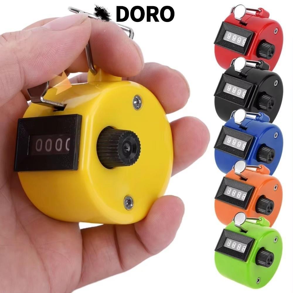DORO Cơ Clicker Counter, Kim Loại Không Cần Pin Tay Tally Counter, Di Động Cầm Tay Mini 4 Kỹ Thuật S