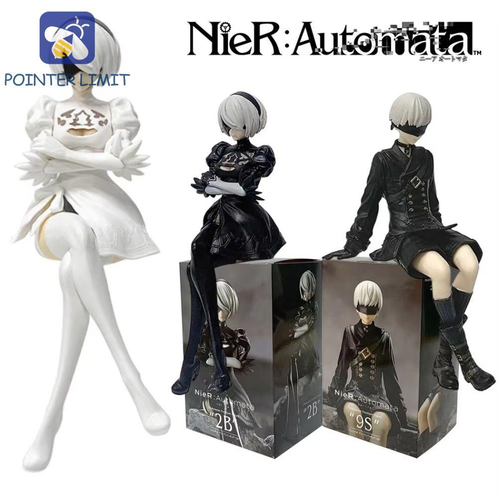 POTER LIMIT NieR: Hình Automata, Tư thế ngồi ngoại vi Anime Yorha No. 2 Mẫu, Quà Tặng Trẻ Em 15cm Ho