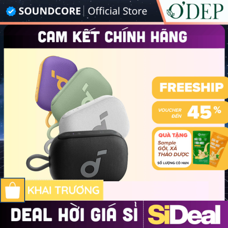 Loa bluetooth Soundcore Select 4 Go, pin 20 giờ, nhỏ gọn, kháng nước - SIDEAL SIA