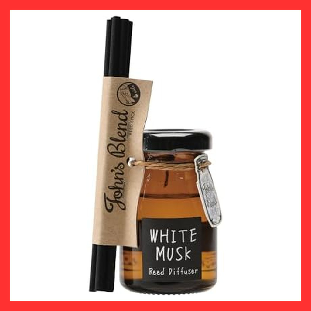 White Musk Diffuser Mini John's Blend Approximately 1.5 Months 50mL Room Fragrance Reed Diffuser  Di