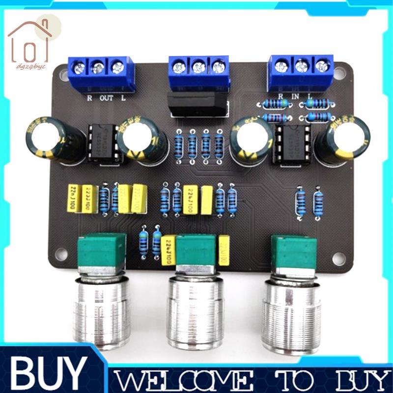 Dual NE5532 Tone Stereo Preamplifier Board Âm Thanh HiFi Amprifier Equalizer Preamp Treble Tone Cont