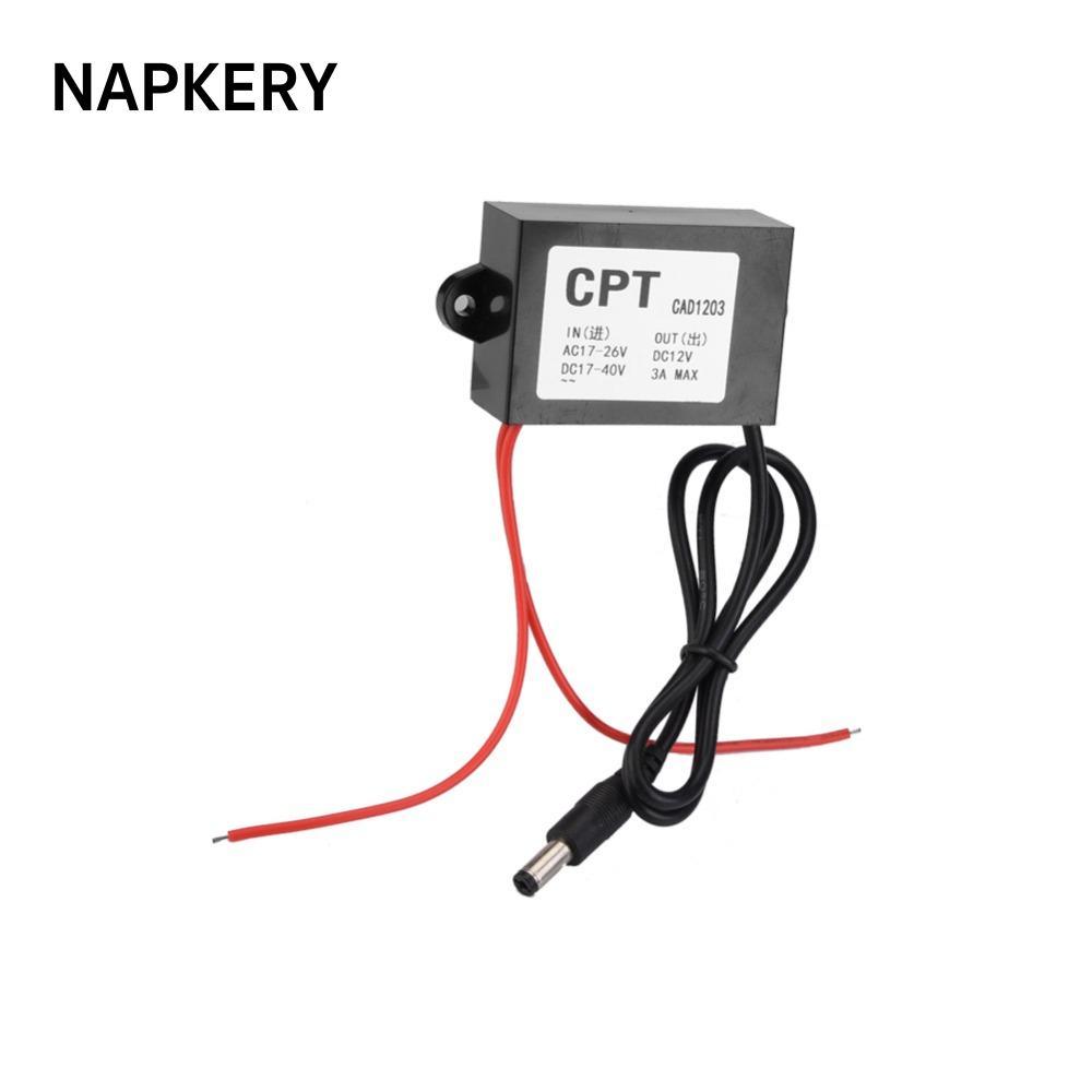 Bộ điều chỉnh nguồn điện NAPKERY, Đầu vào AC 17-26V Bộ chuyển đổi nguồn AC-DC đầu ra 12V, Đầu ra ổn 