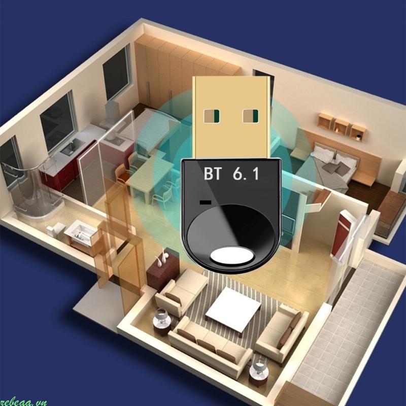 Zebeaavn Tương thích Bluetooth Dongle Truyền dữ liệu 3Mbps Phạm vi 20m Phụ kiện chuột PC