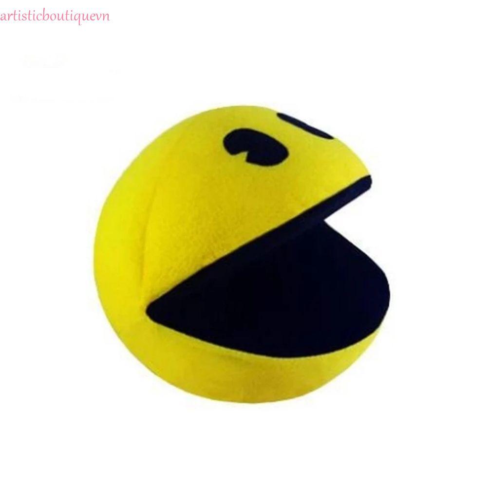 ARTI Pacman Đồ Chơi Nhồi Bông Trẻ Em 14cm Hoạt Hình Sinh Nhật Đồ Chơi Nhồi Bông Mềm Mại Sang Trọng M