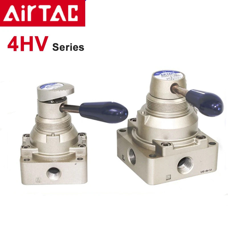 Airtac 4HV210-08 / 330-10 / 430-15 Công tắc khí nén Van khí thủ công Van đòn bẩy tay (4 / 2 chiều, 4