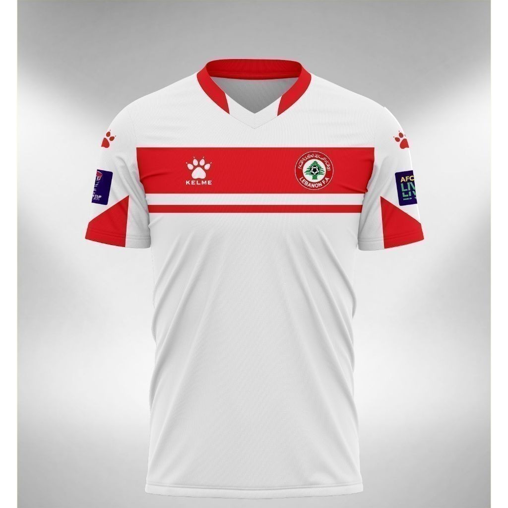 Jersey thời trang 2026 Liban Sân khách Asian Cup Áo thun thăng hoa Jersy
