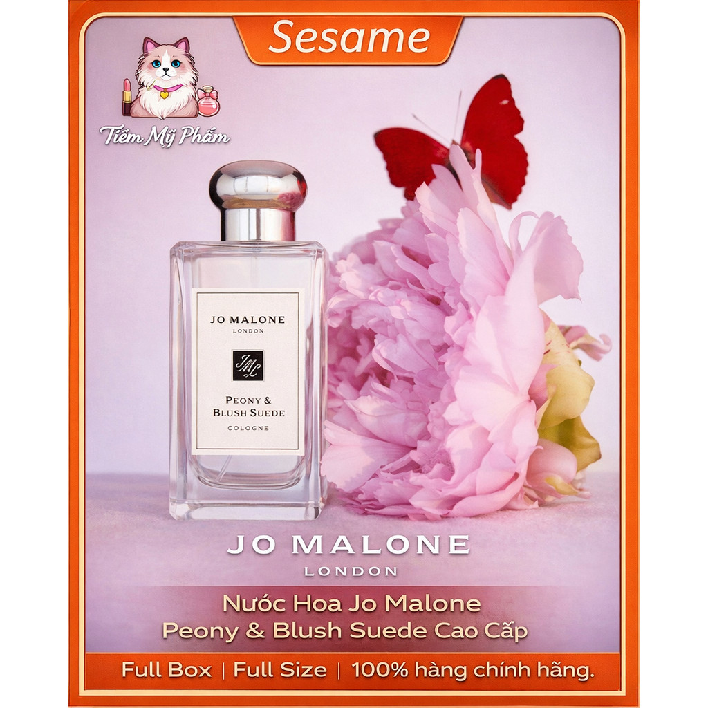 🔥 𝕁𝕠 𝕄𝕒𝕝𝕠𝕟𝕖 𝐏𝐞𝐨𝐧𝐲 & 𝐁𝐥𝐮𝐬𝐡 𝐒𝐮𝐞𝐝𝐞 9ML/30ML/100ML | Nước Hoa Hoa Full Box/ Full Size Chính Hãng