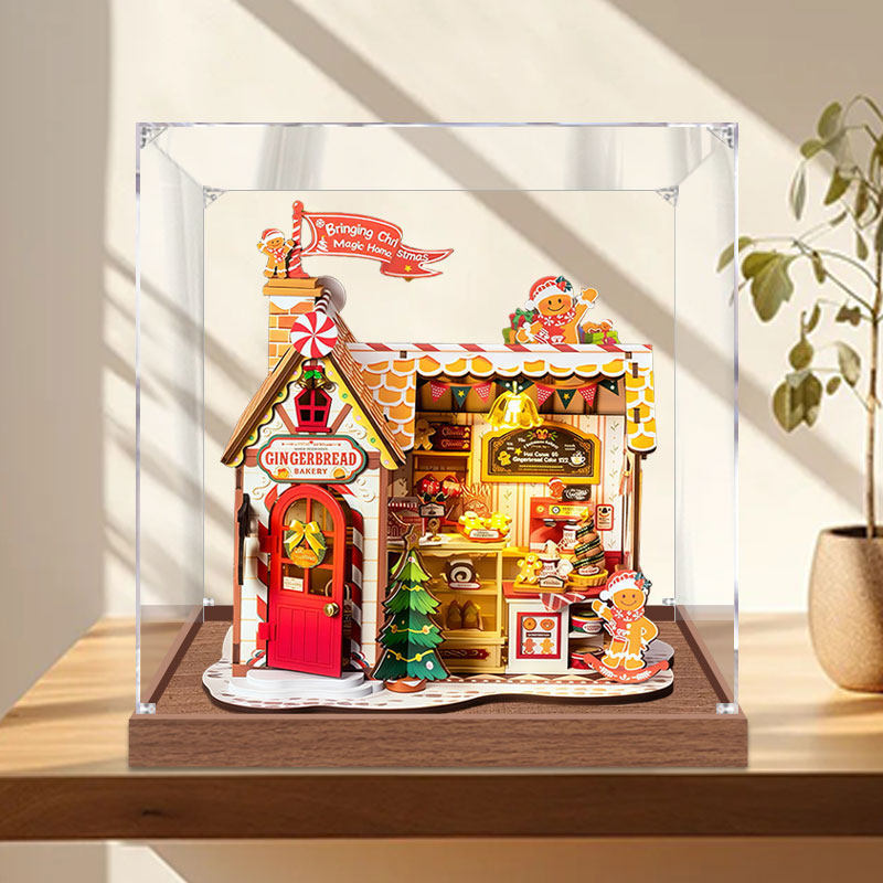 [Hộp trưng bày trong suốt] Hộp trưng bày Acrylic Thích hợp cho rolife rolife diy Cottage Giáng sinh 