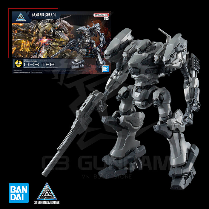 [BANDAI] MÔ HÌNH 30MM ARMORED CORE Ⅵ FIRES OF RUBICON RaD CC-2000 Orbiter C3 GUNDAM