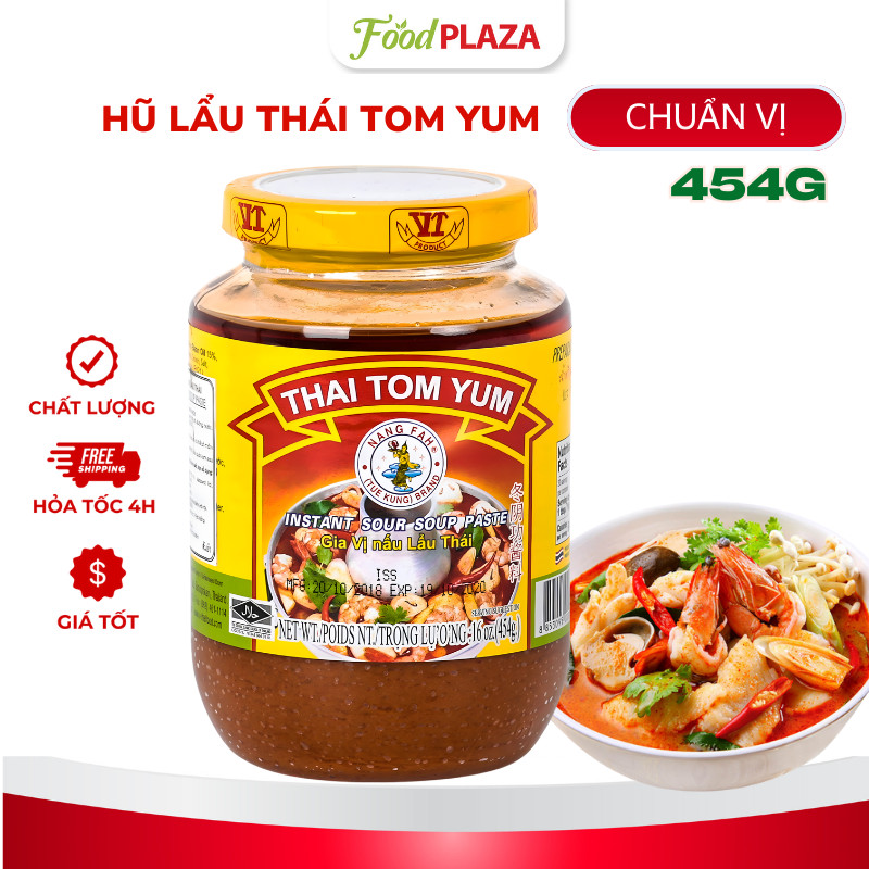 (Có Hỏa Tốc) Gia Vị Lẩu Thái Tom Yum Hũ 454g, Chuẩn Vị Lẩu Thái Chua Cay, Thơm Ngon, Tiện Lợi