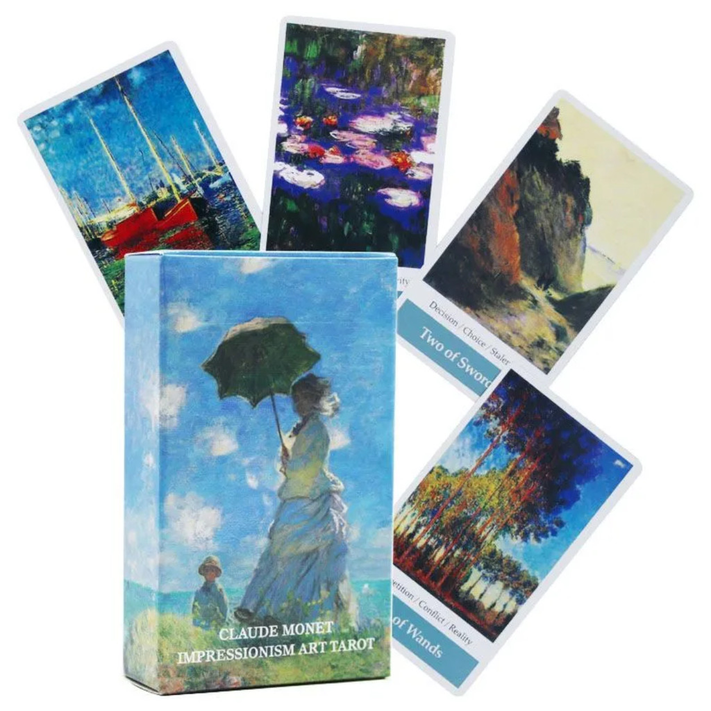 Monet Art Ấn tượng Thẻ Tarot Claude Monet Art Party Board Game Card