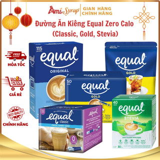 Đường Ăn Kiêng Equal Zero Calo Đủ Các Dòng (Classic, Gold, Stevia) - Lý Tưởng Cho Chế Độ Ăn Kiêng