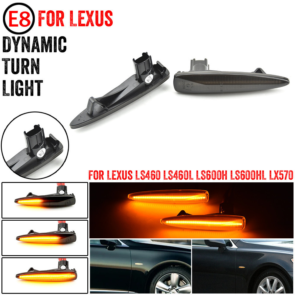 Đèn LED năng động Bên Đèn báo rẽ tuần tự Đèn báo cho Lexus LS460 LS460L LS600h LS600h LS600hL LX570