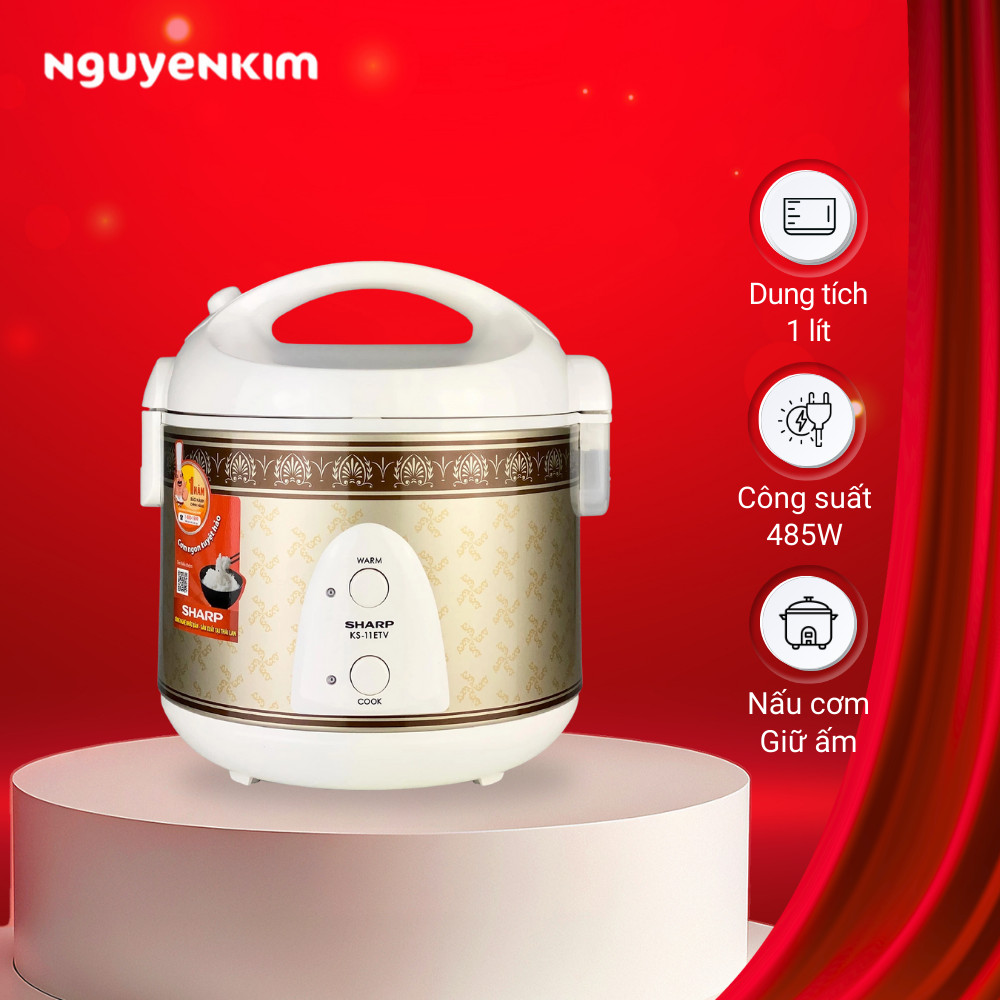 Nồi cơm điện Sharp 1 lít KS-11ETV