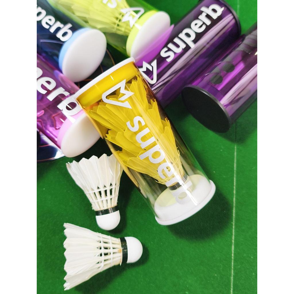 [Thiết Bị Cầu Lông] Ống Cầu Lông Ống Di Động Trong Suốt Chuyển Đổi Nhãn Dán Miễn Phí Ống Bảo Quản Cầ