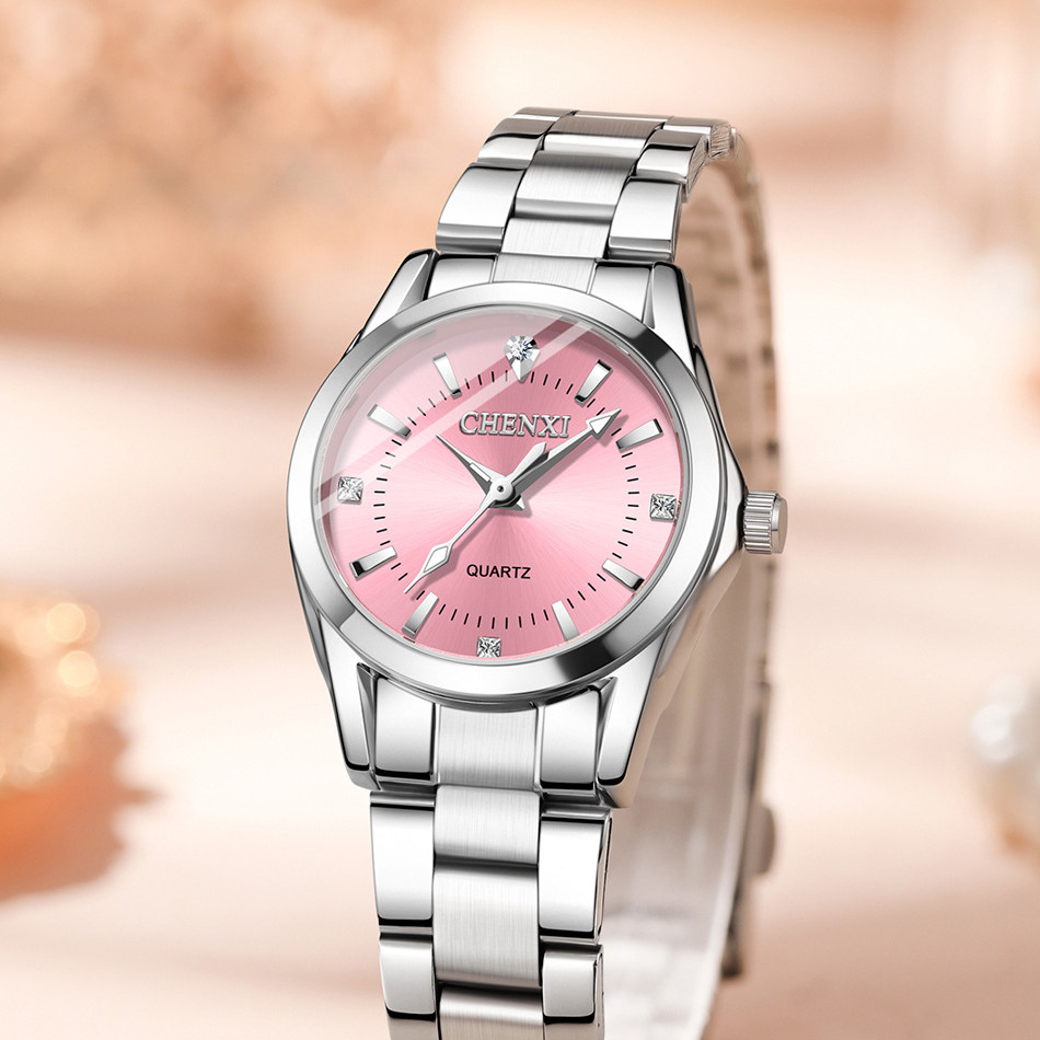 CHENXI Bộ Đồng Hồ Cặp Đôi - Phong Cách Unisex, Chống Nước, Dạ Quang (Dành Cho Nam & Nữ)