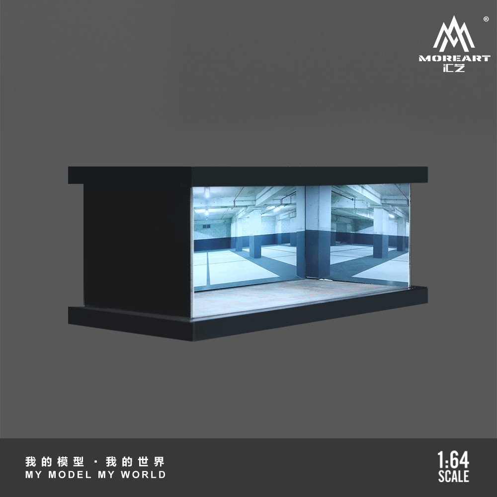 [ORDER] Mô hình diorama MOREART 1:64 Underground Parking Lot Four-Lane Assembled Scene MO960124