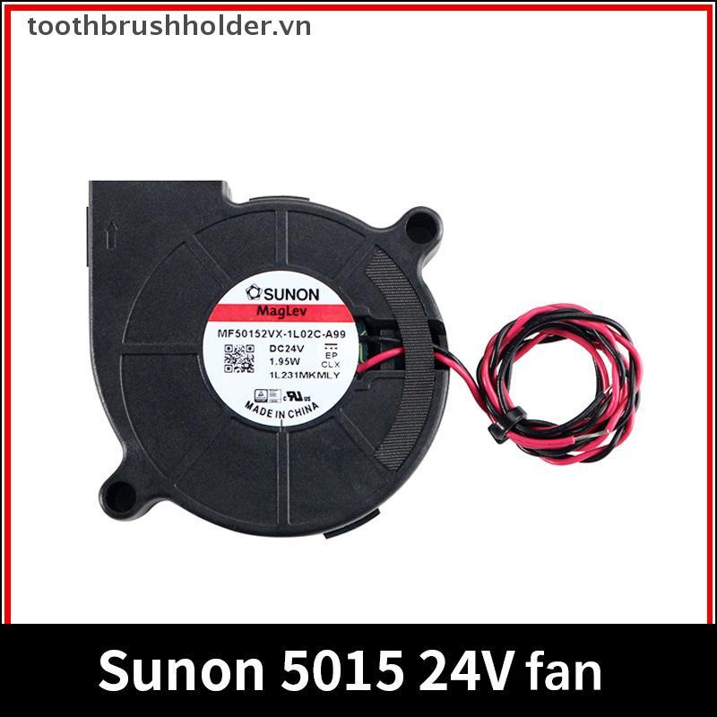 Răng Sunon 3D Máy In Quạt Thổi 5015 24V 0.41A Quạt Chịu Lực Đôi Ly Tâm DC Làm Mát Turbo Fan 5015S Ch