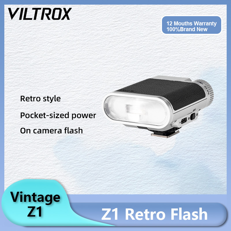 Viltrox Vintage Z1 + Retro Di Động Set-Top Flashes 6500k Chân Dung Ngoài Trời Lấp Đầy Ánh Sáng Chụp 