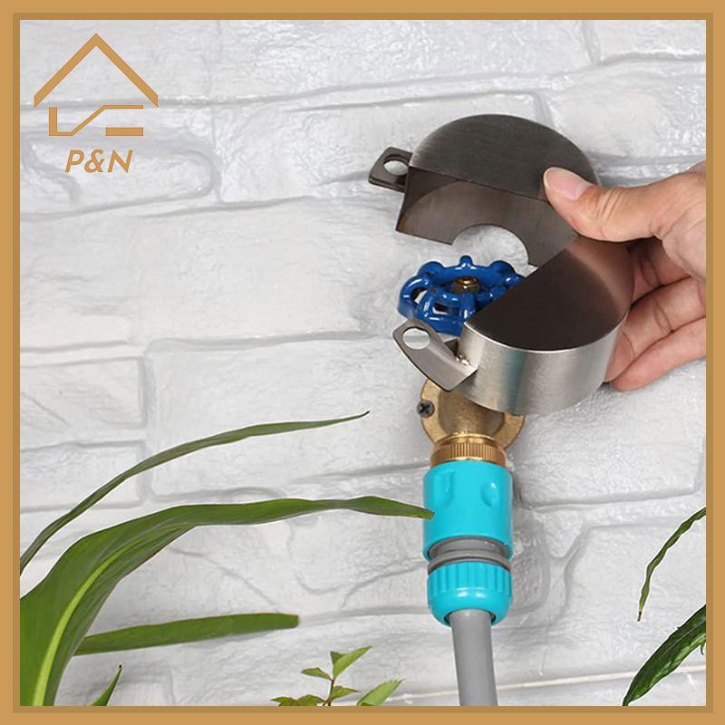 [P & N} 1 Bộ Vòi Lo Cover Chống Trộm Vòi Vườn Vòi Vỏ Lo Nước Spigot Lo Vòi Bảo Vệ Nước Tiết Kiệm Lo 