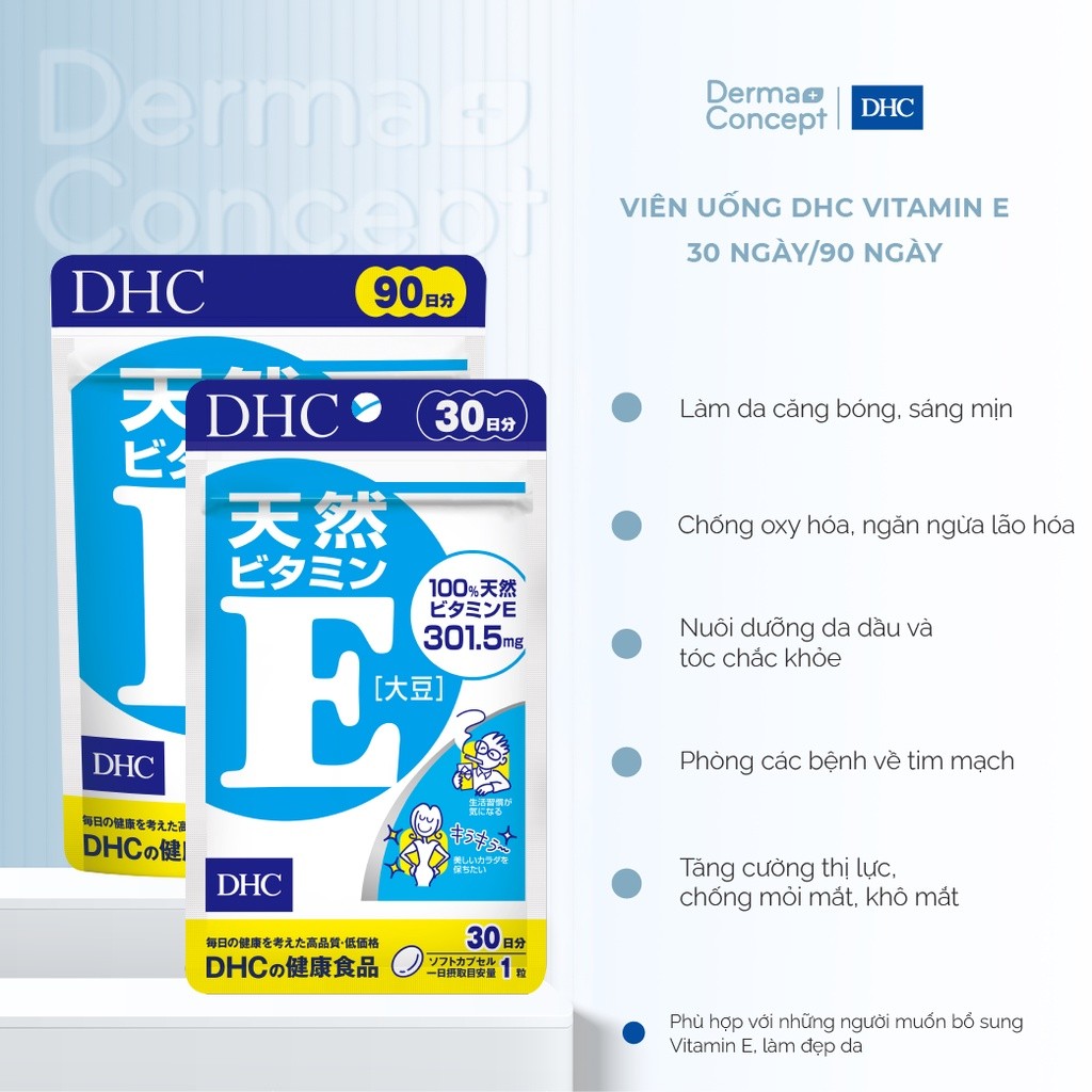 Viên uống DHC Vitamin E 30 ngày/90 ngày