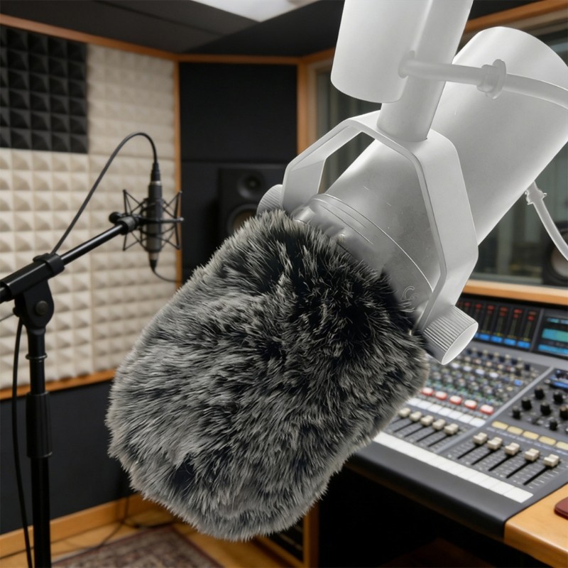 BTM Dễ Dàng Lắp Đặt Kính Chắn Gió Giảm Tiếng Ồn Gió Quiet Studio Di Động Nhẹ Cho PGA27 SM7B SM27