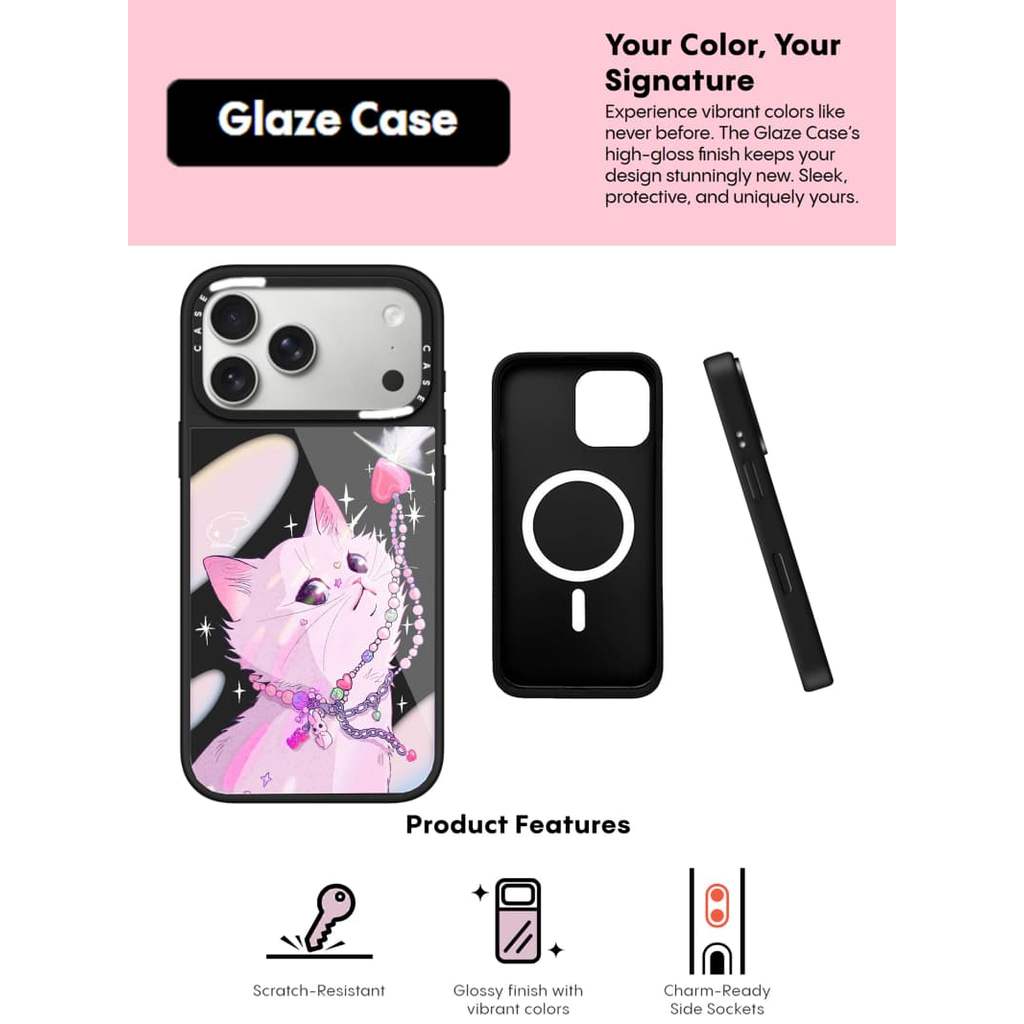 CASECASE X Starlight của Kiera Won Ốp lưng kính hút từ tính chống trầy xước cho IPhone 17 Air 16 15 