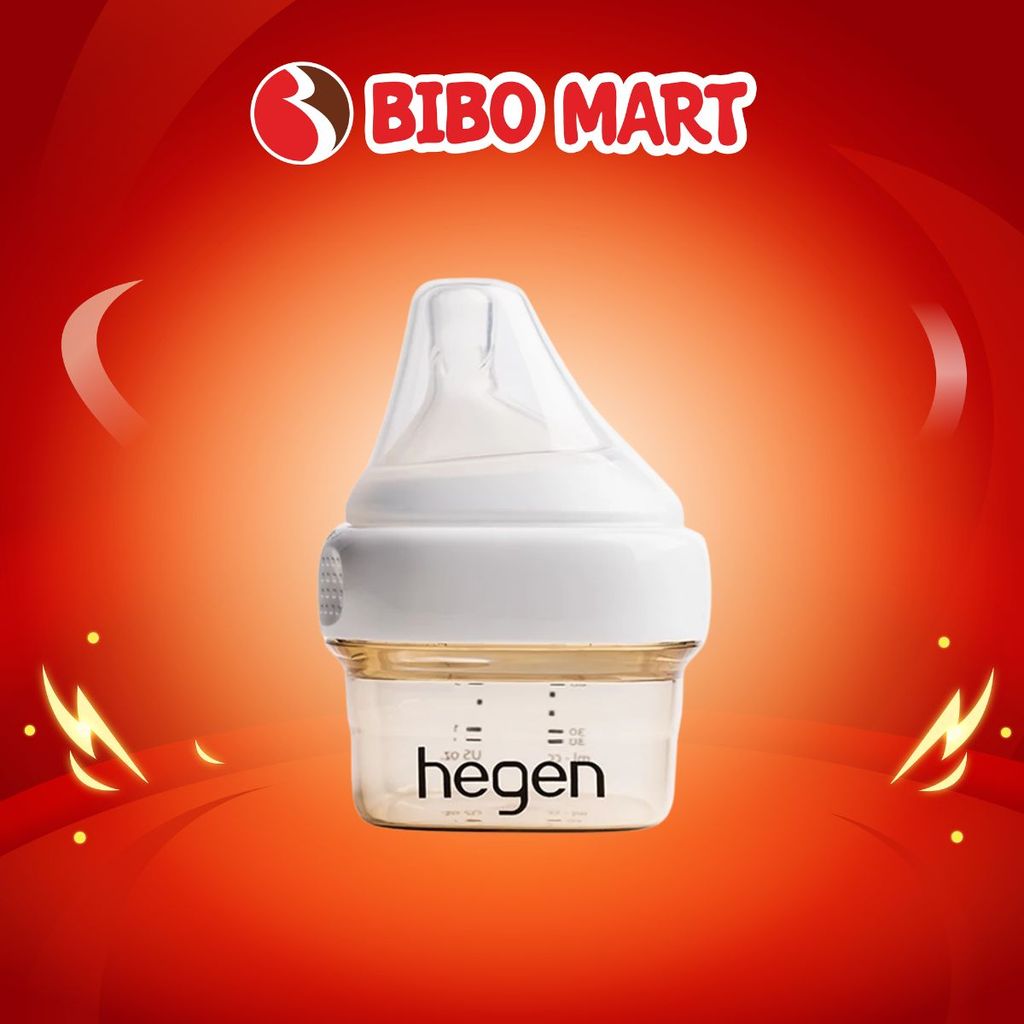 Bình Sữa Hegen Bình Sữa Sơ Sinh Cao Cấp Chính Hãng 60ml Phù Hợp Cho Bé Chất Liệu PPSU - Bibomart