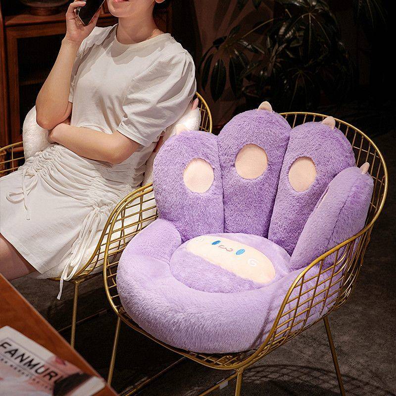 Cartoon Cat's Paw Cushion Floor Small Sofa Seat Bedroom Thickened Futon Stool Bay Window Home Floor 