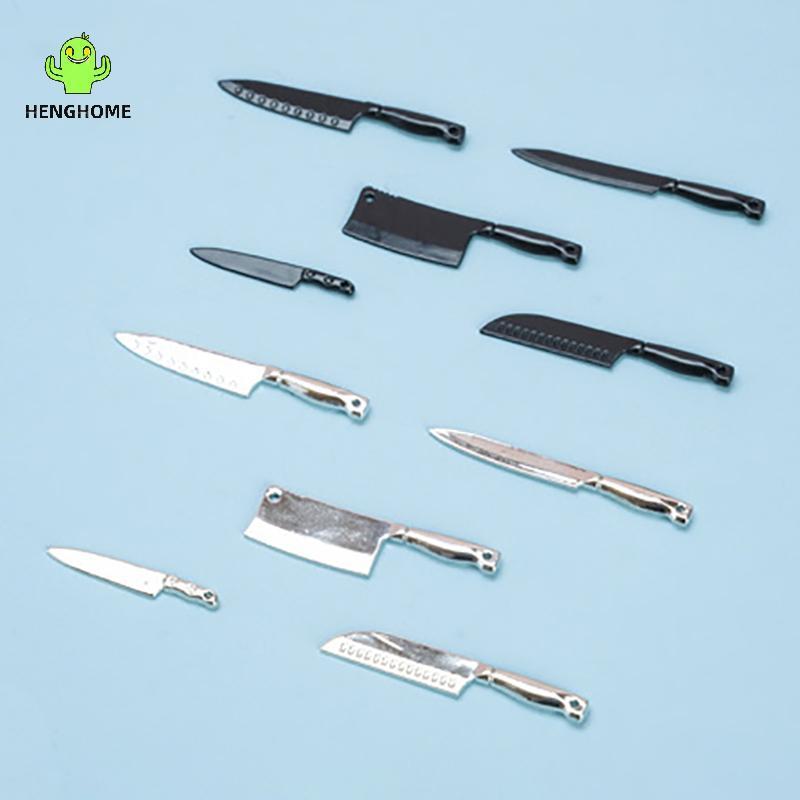 HENGHOME Đồ Chơi Phụ Kiện Nhà Bếp Mới Nhà Búp Bê Còn Lại Mô Hình Bộ Dao Mini Đồ Chơi Nhà Búp Bê Dụng