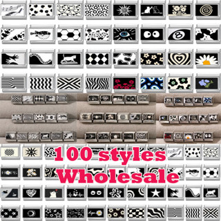 Vòng tay Y2K thiết kế trái tim, hoa hướng dương và ngôi sao tai chi mắt mèo, thép không gỉ, phù hợp DIY làm quà tặng