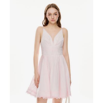 GIGI - Đầm hai dây mini dáng xòe phối ren_G2101D263186-41