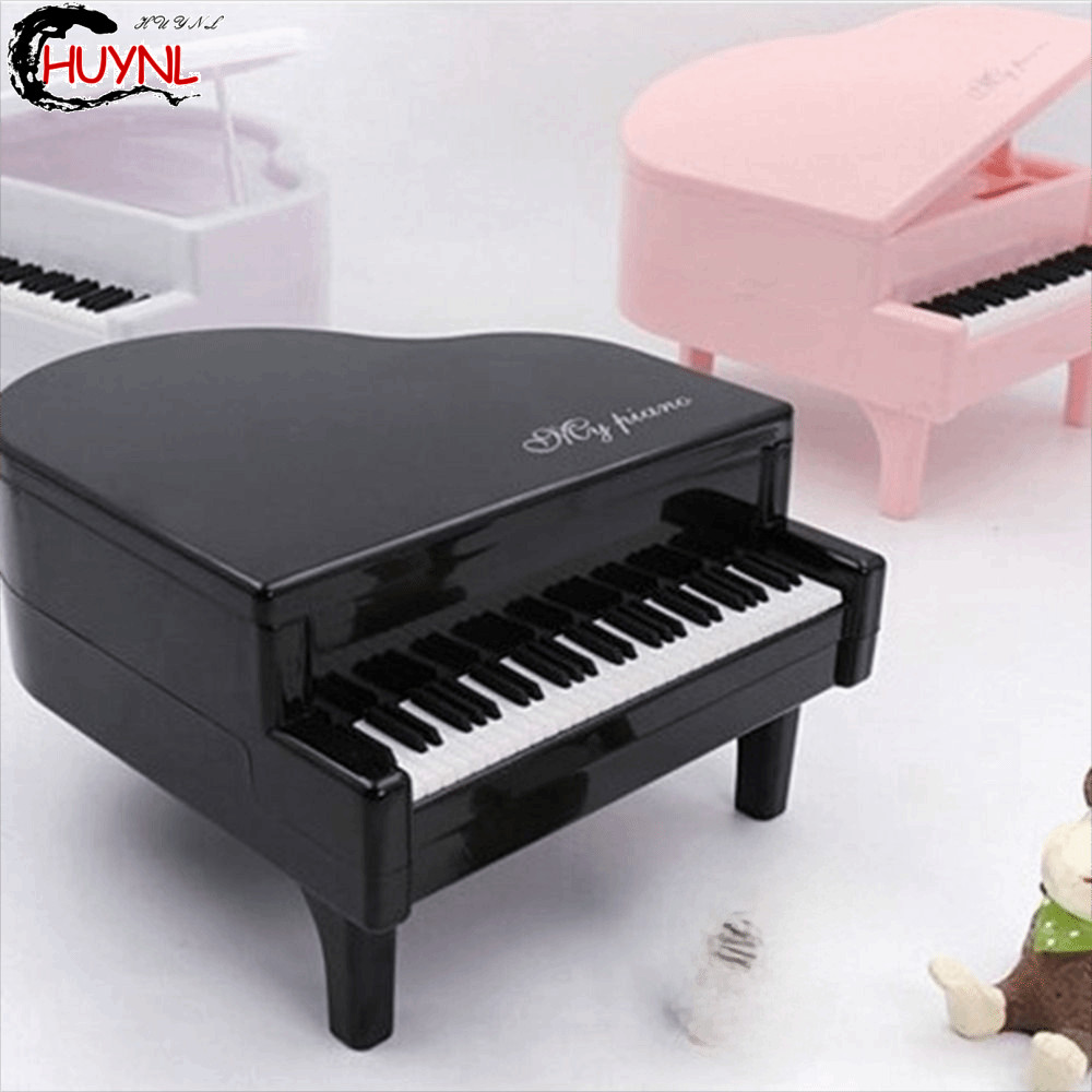 RENDZ Piano Modeling Piggy Bank, Phim hoạt hình dễ thương Mô phỏng Piano Coin Box, Hình đàn piano đa